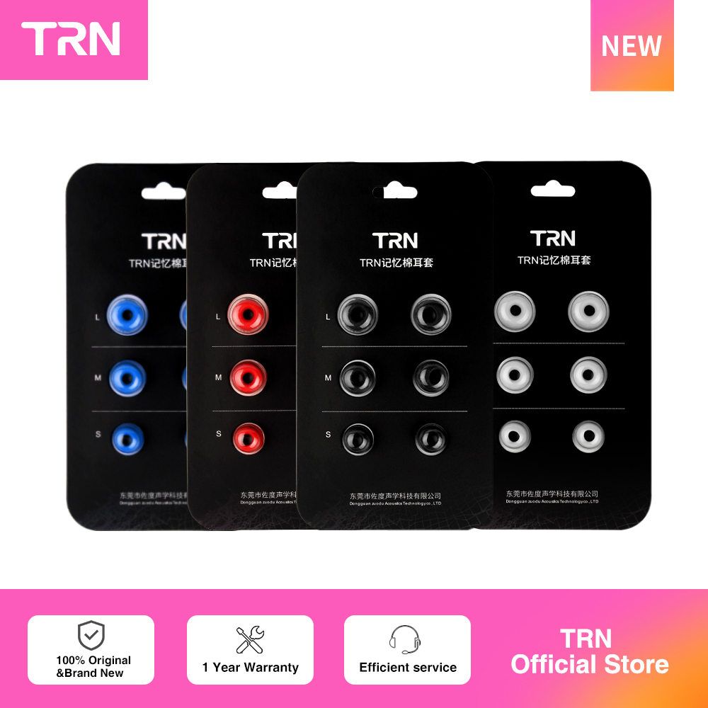 TRN 3 pary (6 sztuk) słuchawki – Earphone Foam Tip recenzja i cena
